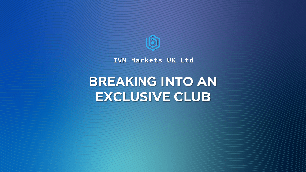 Title slide of IVM presentation 'Breaking into an exclusive club'